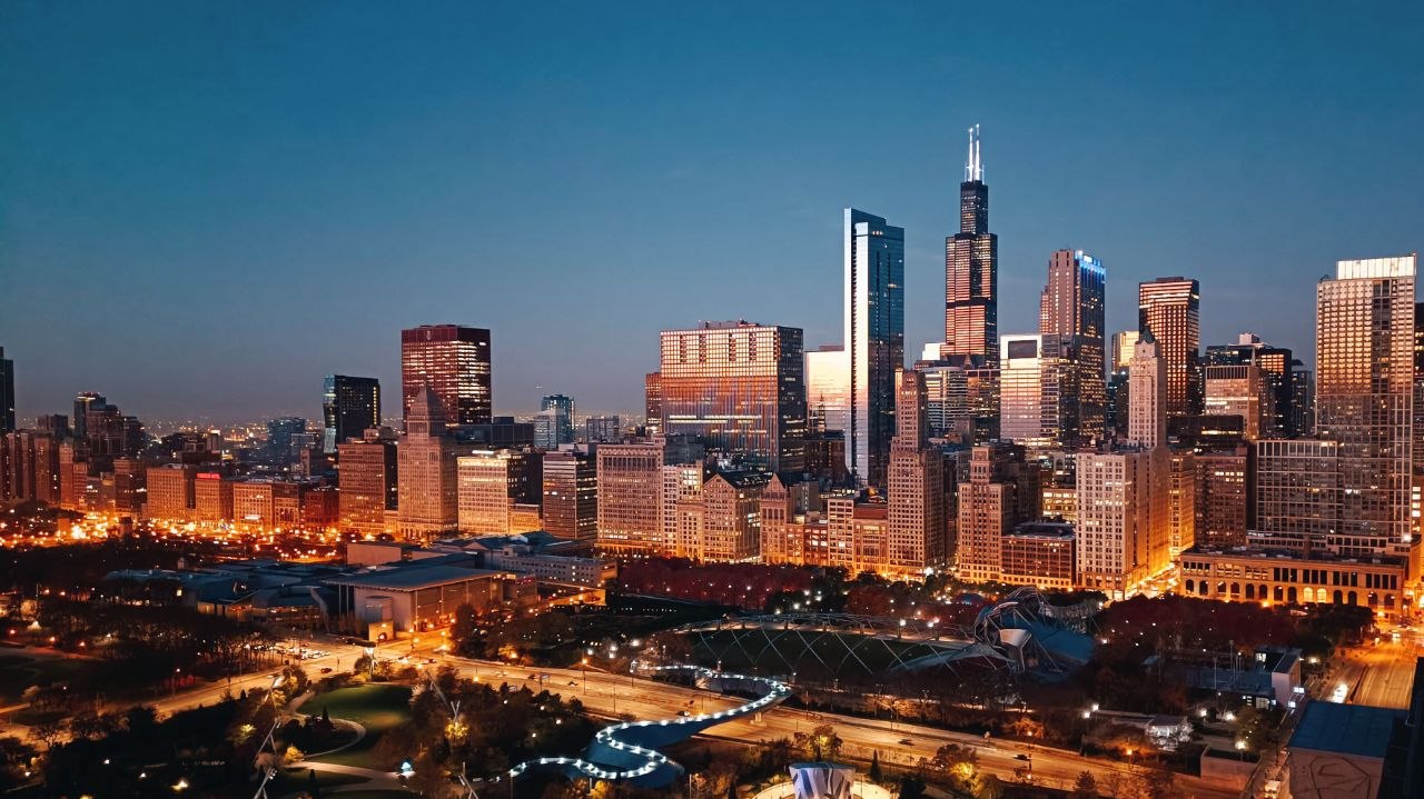 Blue Hour — Chicago Skyline