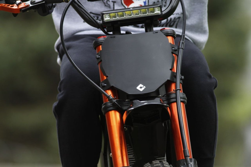 Product detail — orange fork dirt bike front end