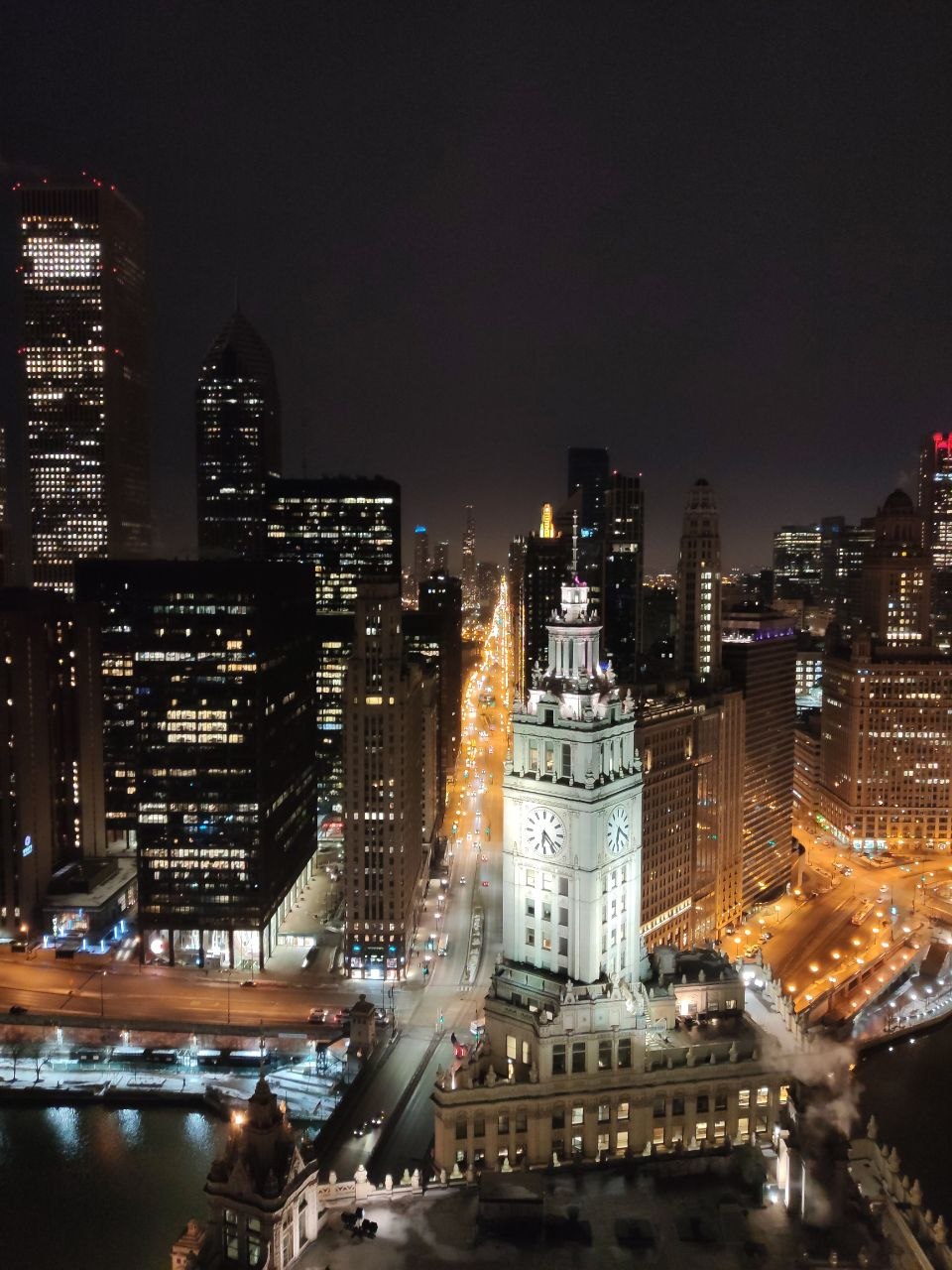Wrigley Building — Michigan Avenue at Night
